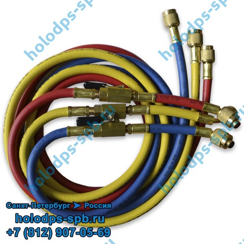 Заправочные шланги с вентилями 180 см, Mastercool 90262-72