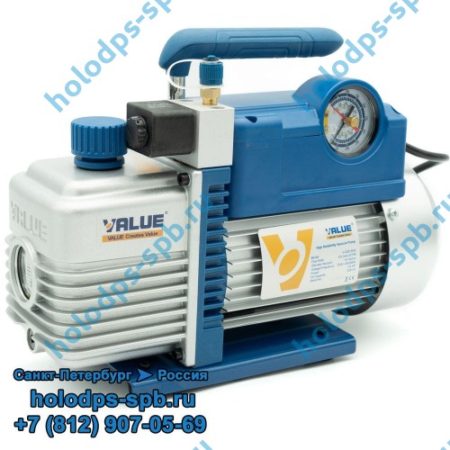 Вакуумный насос Value V-i220-R32, двухступенчатый, с обратным клапаном, 57 л/мин