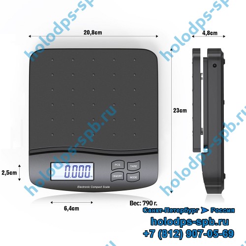 Цифровые весы, без автоотключения, SF-550HVAC, до 30 кг, точность 1 гр.