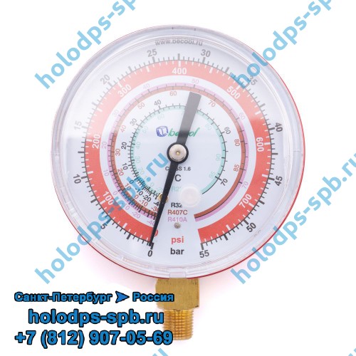 Манометр ВД Becool R407C, R22, R410A