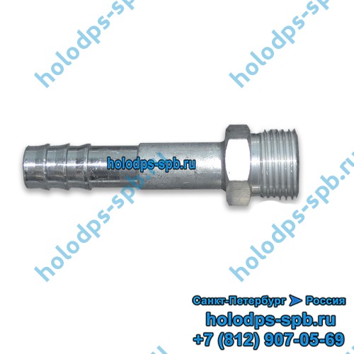 Фитинг o-ring алюминиевый для a/c G10, встречный, прямой, 180 градусов