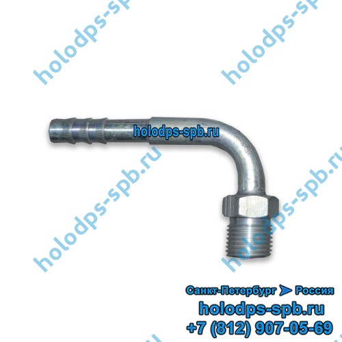 Фитинг o-ring алюминиевый для a/c G6, встречный, угловой, 90 градусов